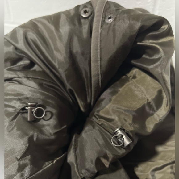 Eddie Bauer Quilted Riding Snap Closure Jacket Women’s Large Brown/Olive B1 - Picture 8 of 16